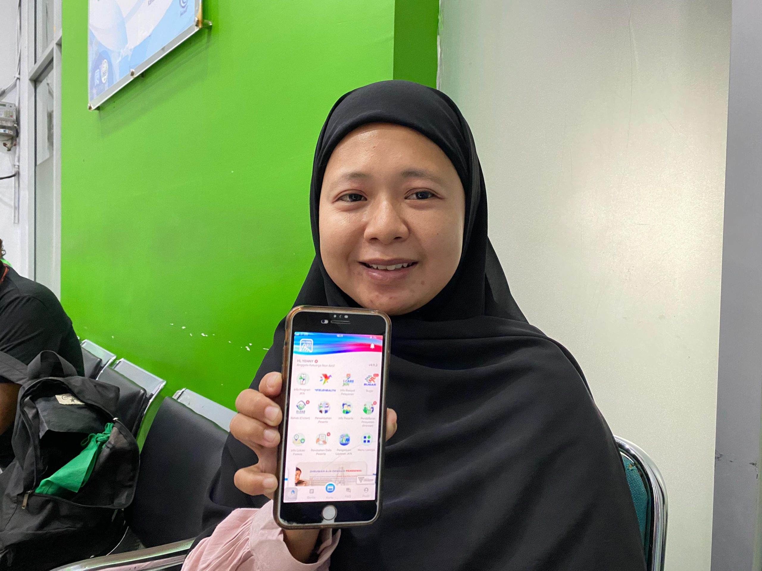 Yeni dari koma hingga pulih dari pendarahan otak dibiayai program JKN. (Ist)