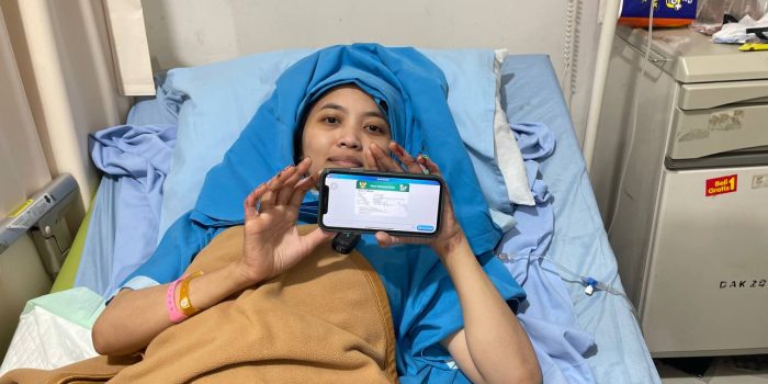 Arini Susmika Putri (28), warga Pasar Kemis, Kabupaten Tangerang yang menjadi korban ledakan akibat kebocoran LPG dirawat menggunakan program JKN yang diikutinya. (ist).